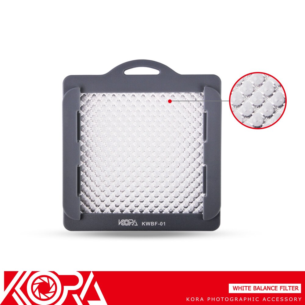 Kora kwbf -01 fotografering hvidbalance filter med strop grå kort til kamera linse op  to 83mm tråd størrelse