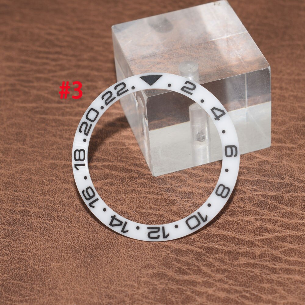 9 model 38mm groen/zwart/blauwzwarte keramische lunette-inzet voor 40mm gmt automatisch uurwerkhorloge