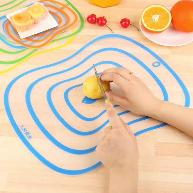 Plastic Cutting Board Non-slip Frosted Kitchen Transparent Cutting Board Vegetable Meat Tools Cutting Boards Kitchen Accessories