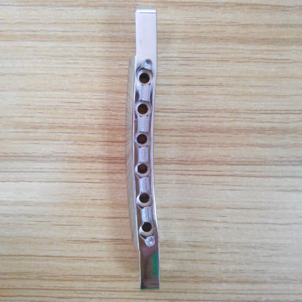 6 Strings Gaten Gitaar Brug Fixing Clip Roterende Compact Elektrische Gitaar Staartstuk Brug Met Studs Set Voor Instrument