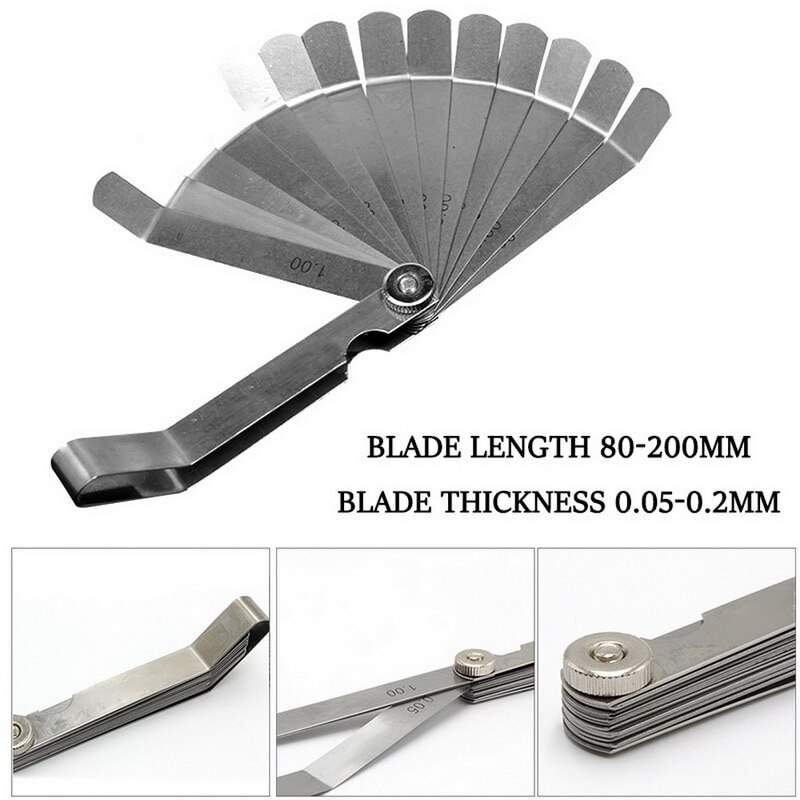 P20 værktøj til måling af stålmåler med 16 knive til måling af tykkelse af hulbredde