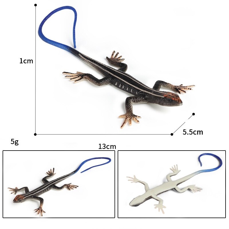 Simulation Animal Model Halloween Decoration Tricky Toy Lizard Cold-Blooded Reptile PVC Animals Action Figures Children's: 10