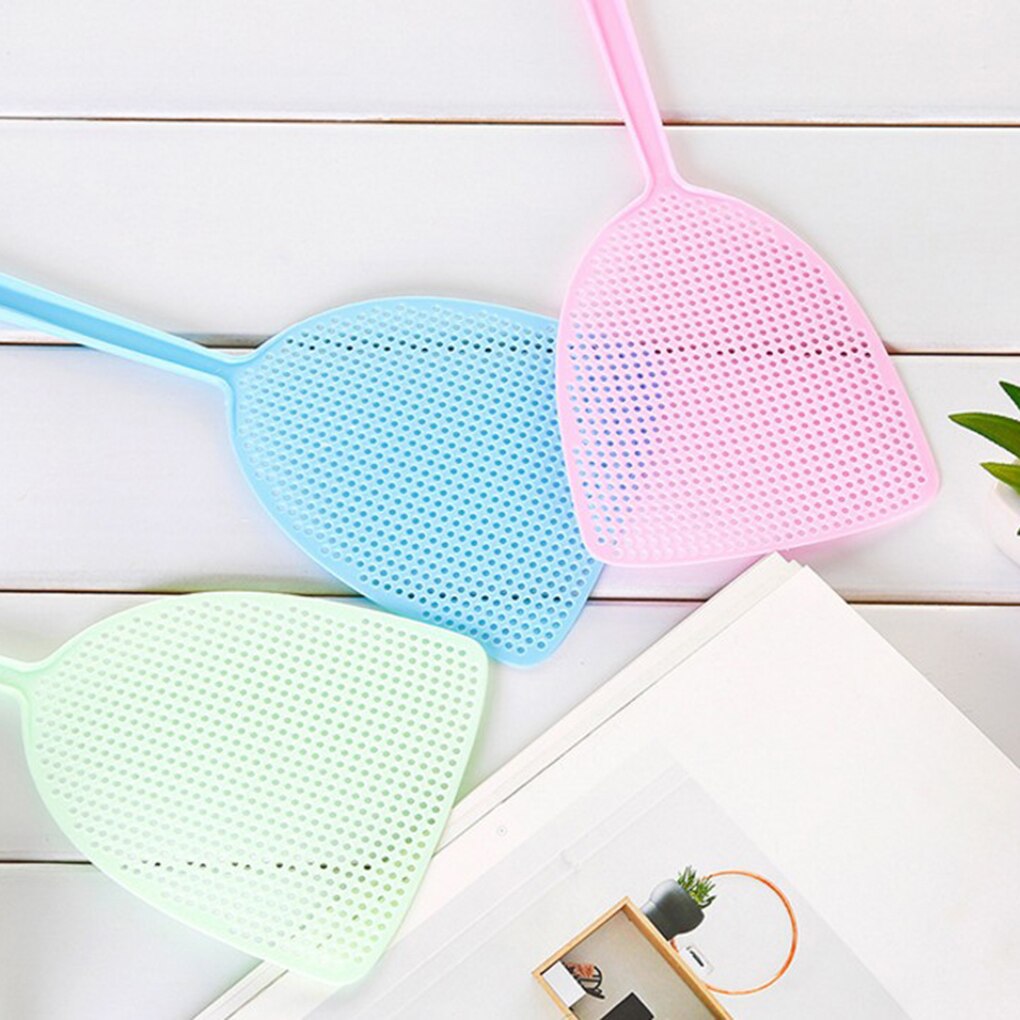 Fly Swatter Soft Manual Plastic Long Handle Mosquito Insects Bugs Pest Swatter for Home Kitchen