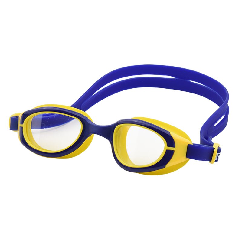 Óculos de natação para crianças, óculos anti-neblina transparente à prova d&#39;água de silicone para meninos e meninas para crianças: Blue with Yellow