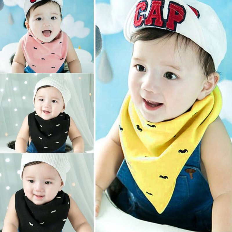 Baby Lätzchen Dreieck Kopf Schal Speichel Handtuch Dribbeln Baby Mädchen Jungen Nette Bandana Schwarz Rosa Gelb Baumwolle Brust