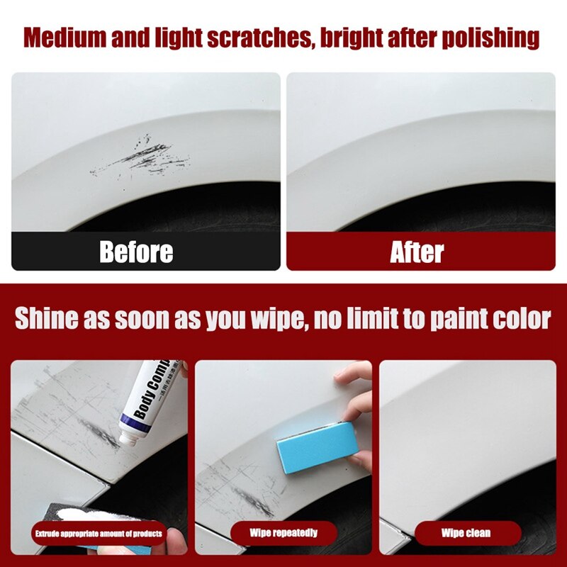 Newest Car paint scratch repair kits Auto body scratch paint MC308 polishing abrasive compound wax care car wax