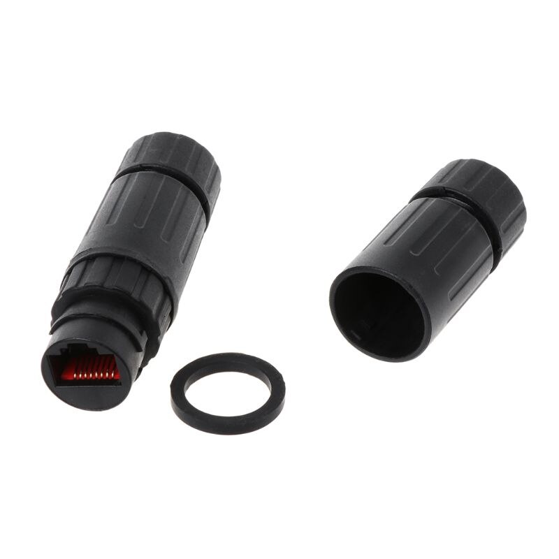 Lan Coupler RJ45 Waterproof Install Adapter Female to Female Jack Inline Connector Extender Protector Plug Cable Outdoor Y5LC