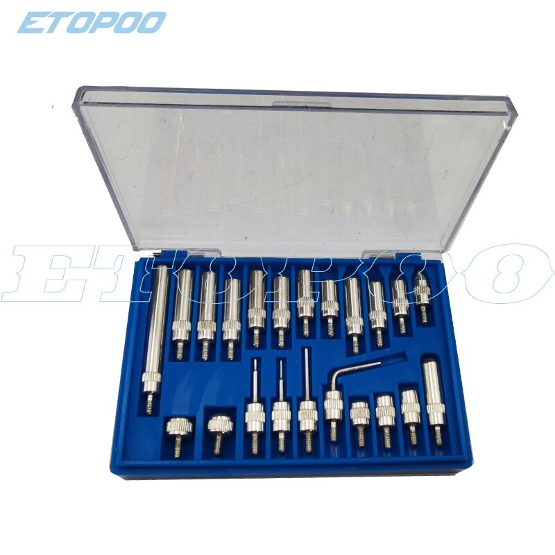 Dial Indicator 22Pcs M2.5 and 4-48 Thread Tip For Dial &amp; Test Indicators Steel Dial Indicator Point Set