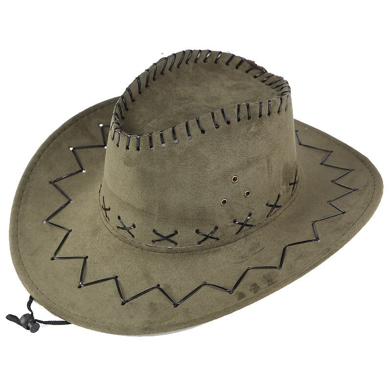 Unisex vuxen väst cowboyhatt mongolisk hatt gräsmarkssolskyddsmössa