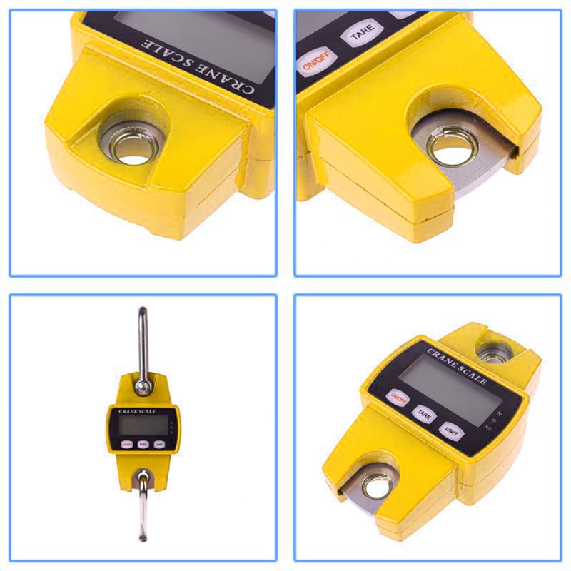 Digital Crane Scale Mini Hoist 300 kg / 50 Industrial Heavy Duty Hanging Scales B85C