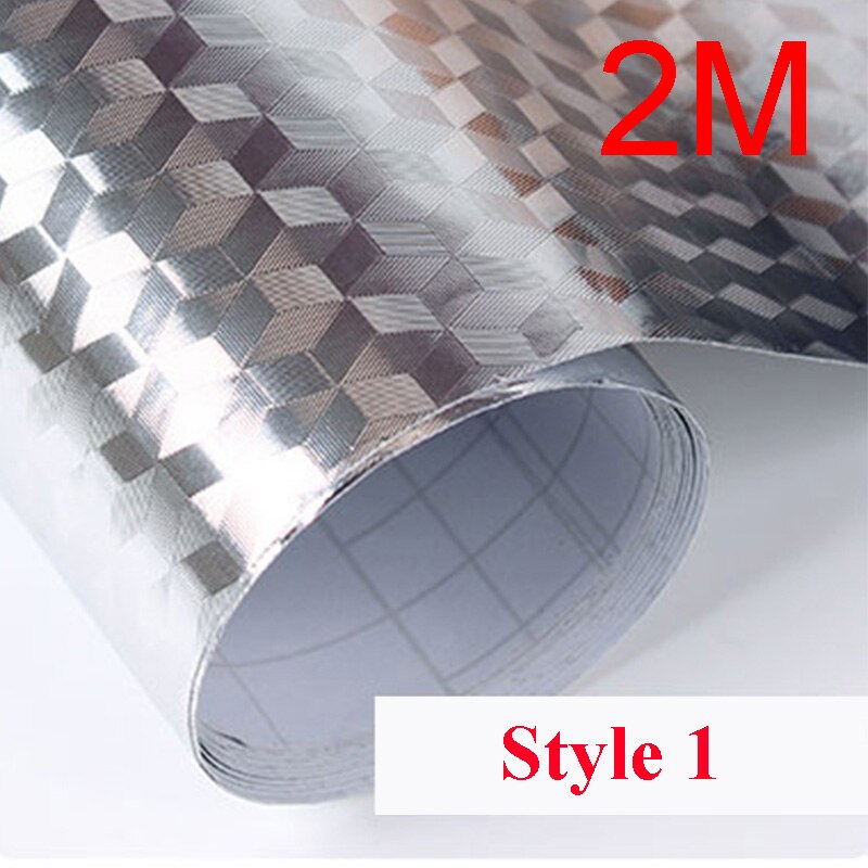 Olie-Proof Waterdicht Keuken Stickers Zelfklevende Brandwerende Ontvochtiging Meeldauw Proof Sticker Voor Meubels Keuken Gadget: 2M