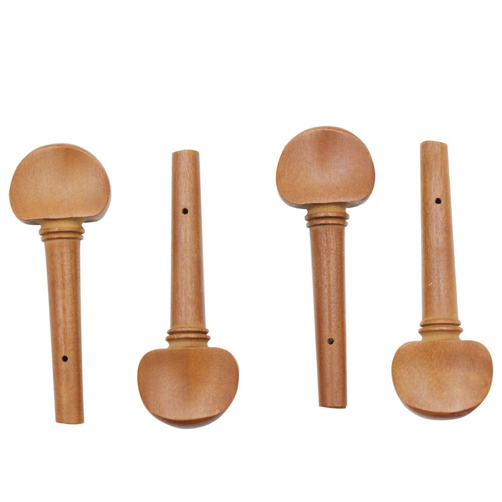 4Pcs Violin Fiddle Tuning Peg Set Mahogany Ebony 4/4 Violin Part Tuning Pegs Tuners Open Hole String Instrument Accessorie