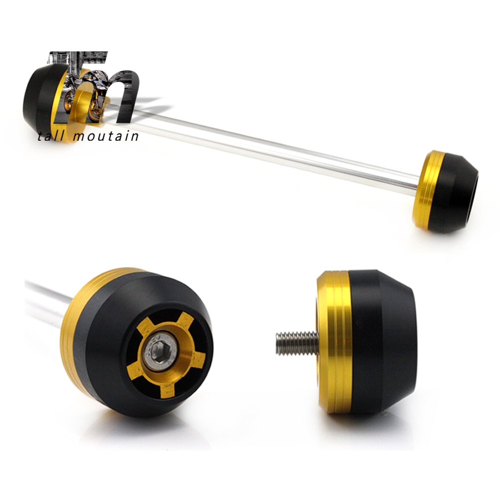 Para triumph speed triple 2007 2008 2009 eixo dianteiro garfo acidente slider acessórios da motocicleta protetor de roda caindo proteção