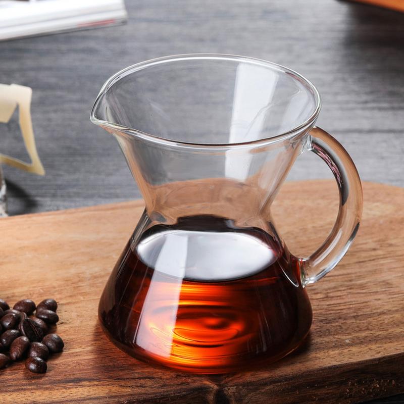 Single Serving Coffee Glass Mini Hand Punching Pot Cute Pot Glass Coffee Pot Hanging Ear Hand Punching Pot