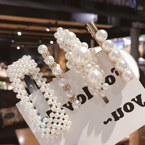 1 ensemble de pinces à cheveux en perles pour filles et femmes, barrettes, épingles à cheveux géométriques, accessoires pour cheveux: 8