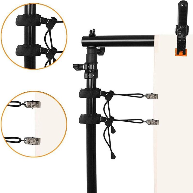 1 pc photography backdrop background side push on clips clamp for photo studio