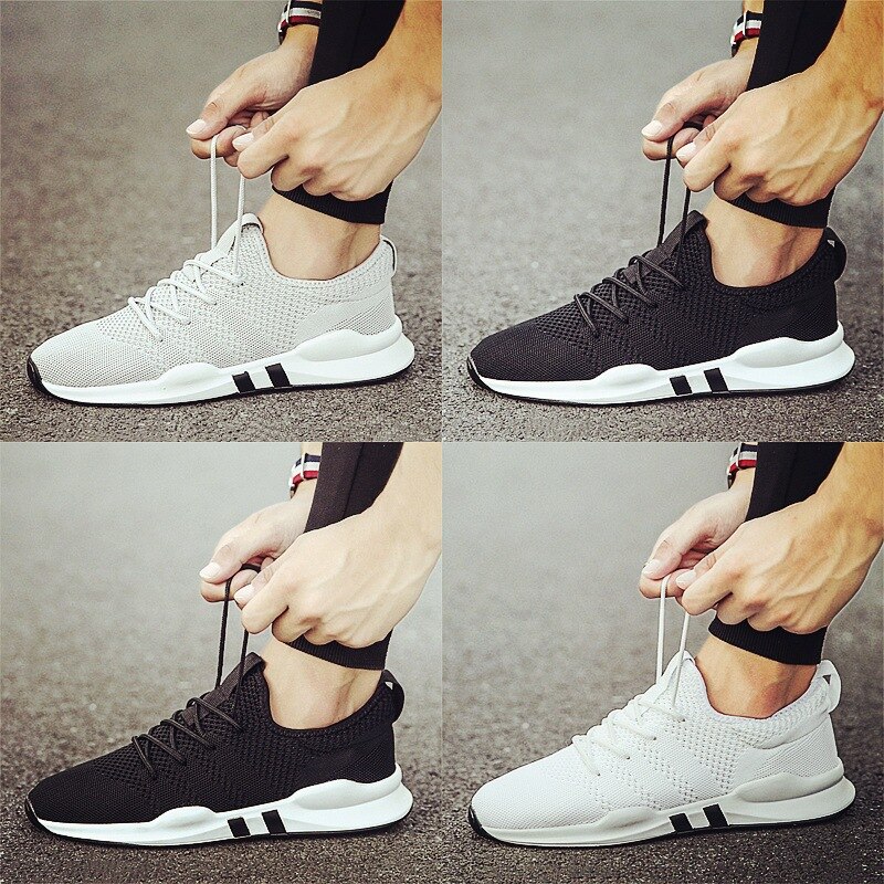 Breathable Shoes male Sneakers Men's shoes casual Mens Flying weaving Sneakers Soft and comfortable Zapatos Hombre