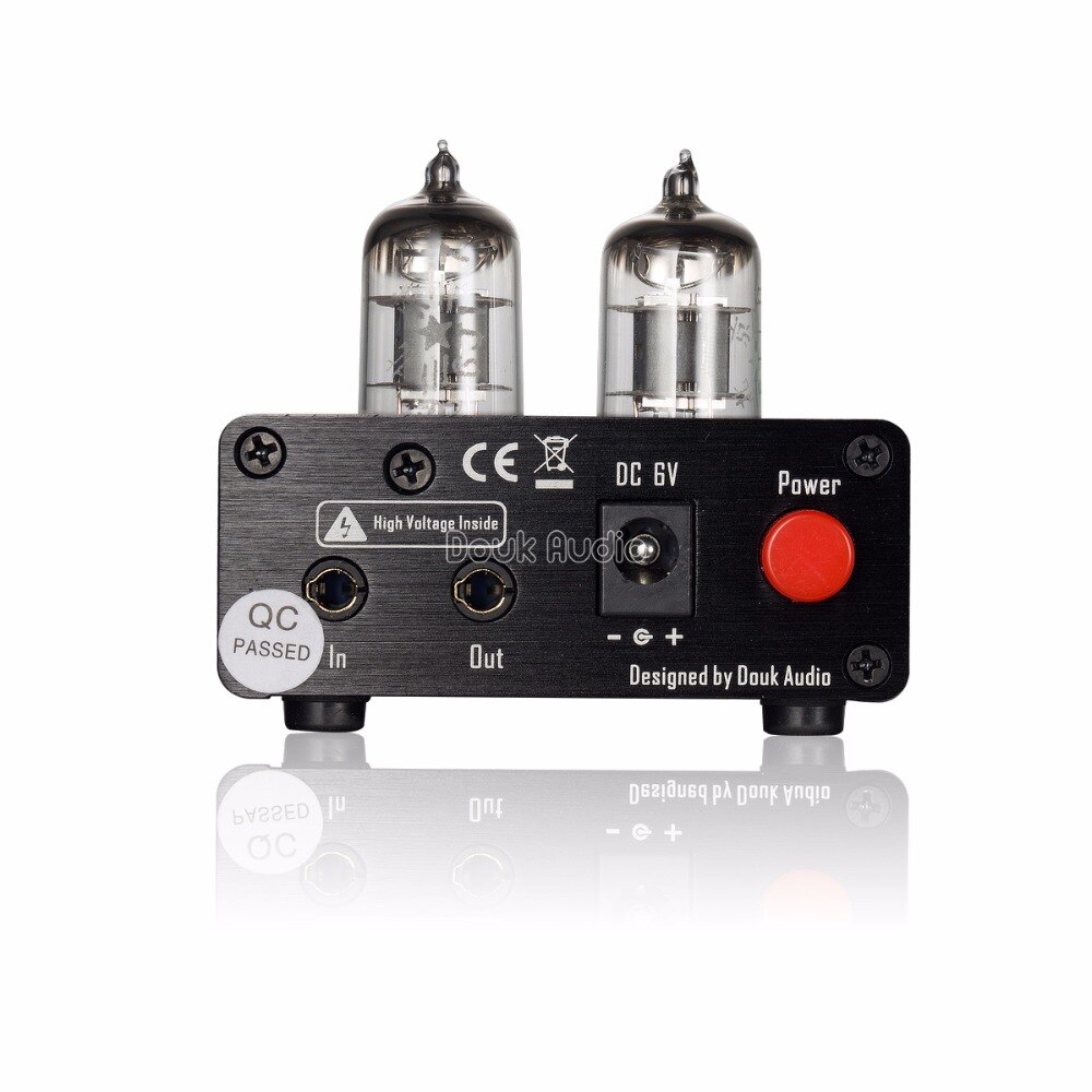 Nobsound NS-10P Mini Vacuum Tube Voorversterker Hifi Audio 6J1 Klep Pre-Versterker Met Treble En Bass Tone Control Black audiophile