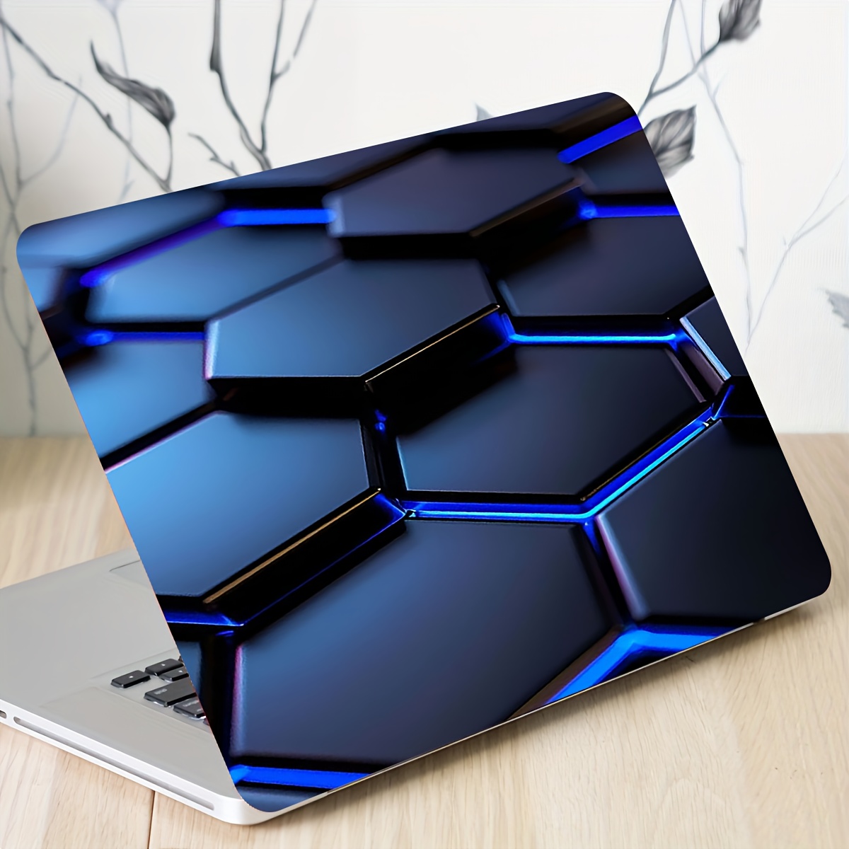 Two art-style laptop stickers for non-reusable laptops. These waterproof and scratch-resistant laptop stickers,