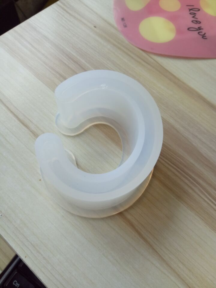 Vernieuwde Clear Silicone Ei Vormige Armband Mould Voor Epoxyhars Real Bloem DIY Mold Open Bangle Mal hars mallen