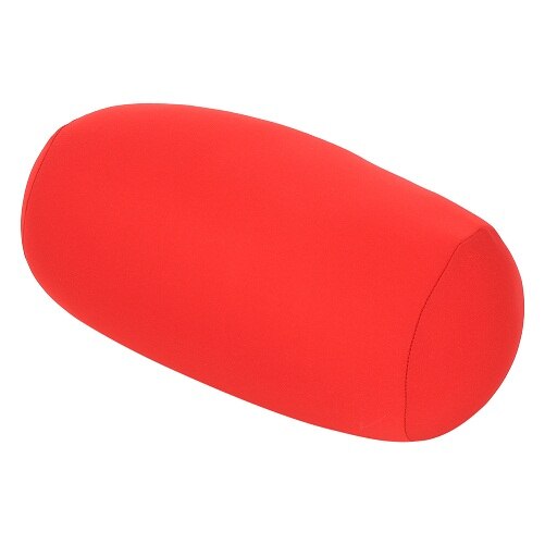 Micro Mini Microbead Back Seat Cushion Pillow Head Case Roll Pillow Head Convenient Travel Neck support Car Bed Sleeping 42: red