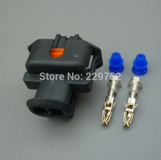 shhworldsea 1sets 2 Pin Diesel Fuel Common Rail Injector Crankshaft Sensor Connector 1928403874 1928404226 Female Male For Ford