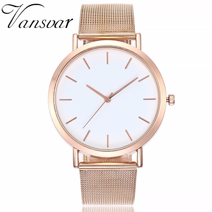 Vansvar Mode Vrouwen Crystal Rvs Analoge Quartz Horloges Vrouwen Armband Horloge Relogio Feminino