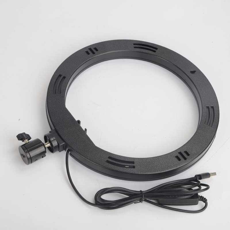 Fotografie Lamp Licht Ring Met Telefoon Houder Selfie Usb Plug Dimbare 6 8 10 12 14 Inch Beschikbaar In verschillende Maten
