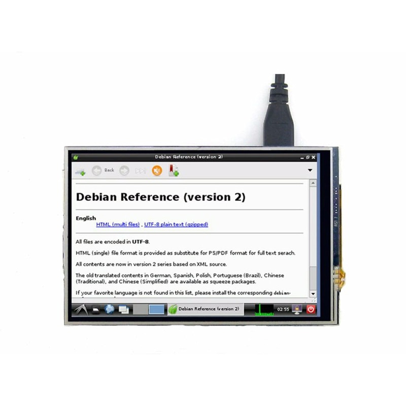 Raspberry Pi 4 LCD Display 3.5 inch Touch Screen with Acrylic Case Clear case for RPI 4 Model B