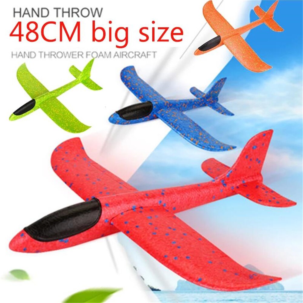 48Cm Grote Hand Launch Gooien Foam Palne Epp Vliegtuig Model Glider Vliegtuig Vliegtuigen Model Outdoor Diy Educatief Speelgoed Voor kinderen