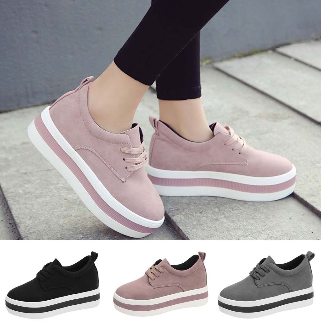 Vrouwen Ademende Tennis Schoenen Herfst Platte Canvas Schoenen Roze Sportschoenen Tenis Feminino Vrouwen Schoenen # h4