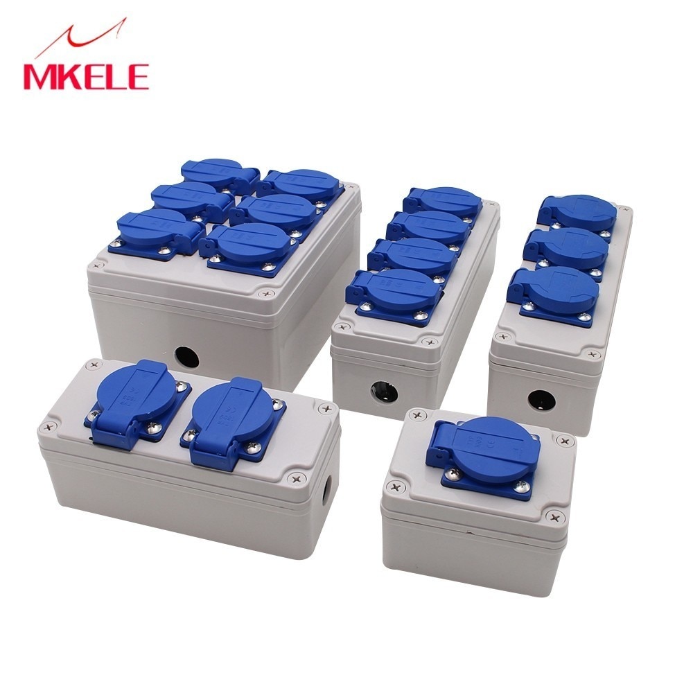 Plastic Waterdichte Socket Doos Huishoudelijke Socket Junction Box Outdoor Regendicht Socket Doos Ontmoette Wartels en Draadconnectors