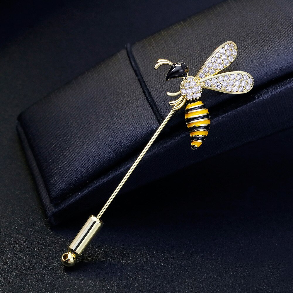 Delicate Bijen Broche Broche Een Woord Naald Dier Insecten Broche Kleding Sieraden Accessoires