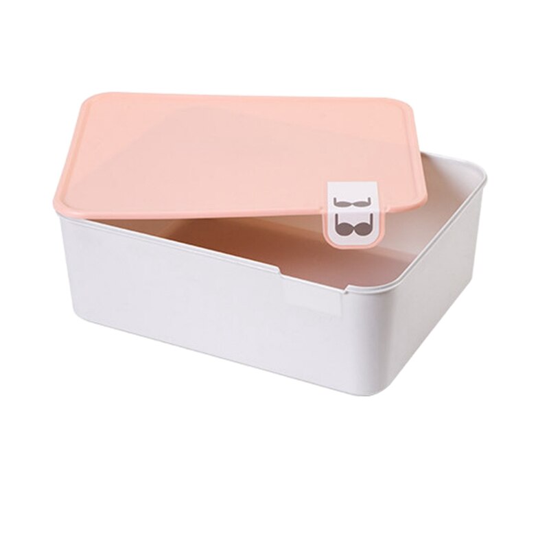 Vaatekaappi säilytys pölytiivis alusvaatteiden järjestäjä taitettava laatikon jakaja kaappijärjestäjä rintaliivit sukat kestävä säilytys: Tyyli 1 vaaleanpunainen kansi