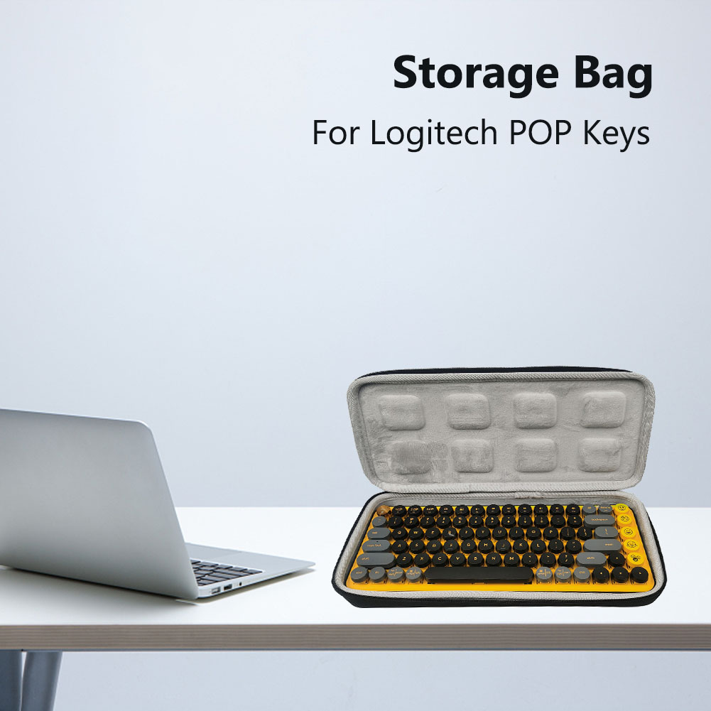 Waterproof Storage Bag for Logitech POP Keys Mechanical Keyboard Carry Case Portable Travel Box Hard PC Storage Bag for Logitech