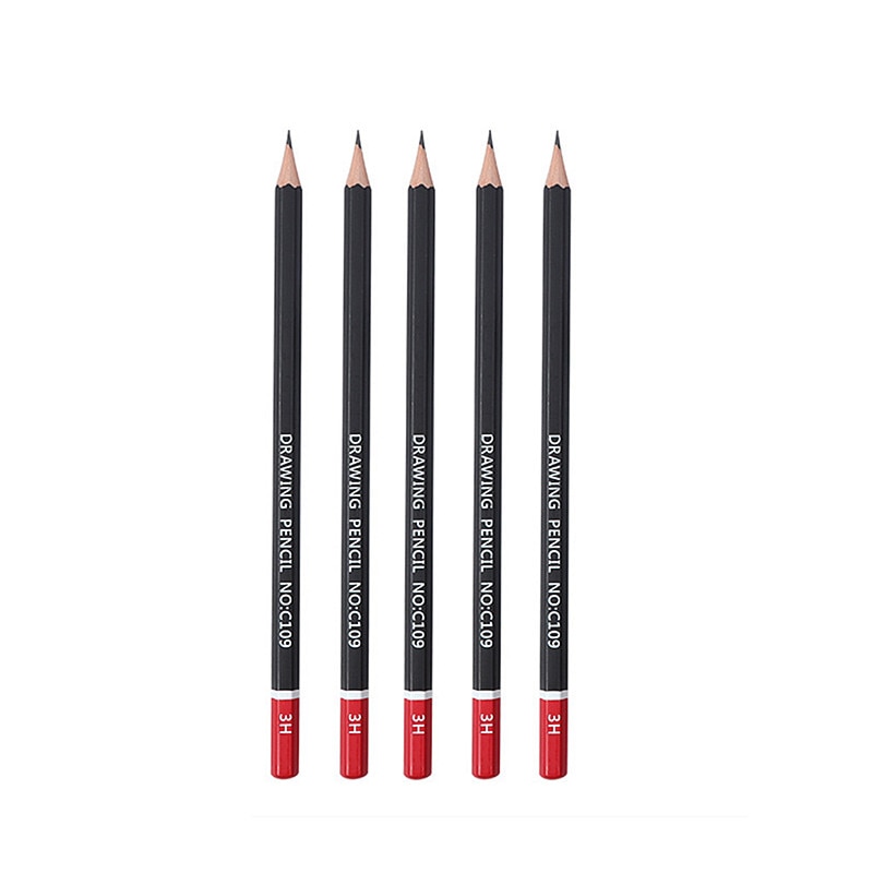 1Pc Sketch Pencil HB 2B 3B 4B 5B 6B 8B 10B 2H 3H Soft Medium Hard Carbon Pen Office School Drawing Pencil