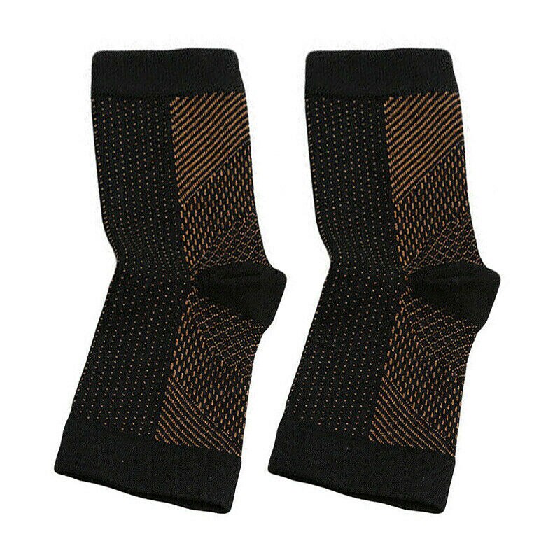 1 paar Fuß Compression Sleeve Anti Plantar Unterstützung Knöchel Engel Socken Sport Schutz Basketball Fußball Knöchel Unterstützung Relief Socke: Beige / S/m