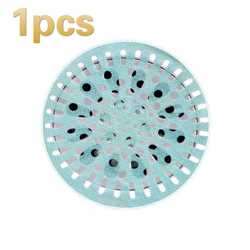 Snel ! 10Cm Keuken Wegwerp Drain Sticker Haar Filter Afvoer Gootsteen Badkamer Schoonmaken Papier Drain Stopper Stickers: 1 pc