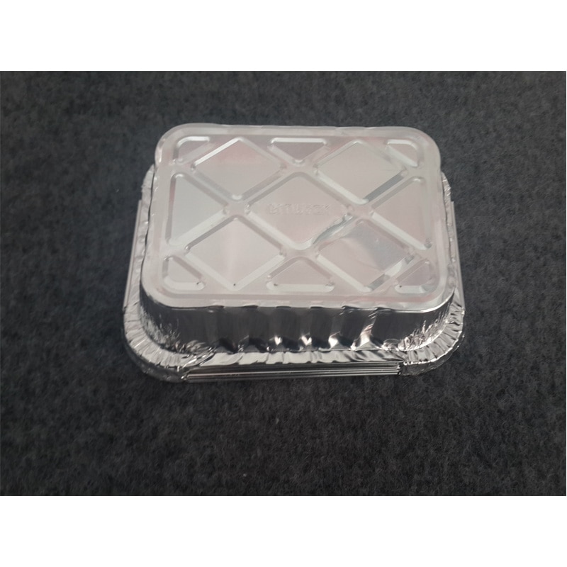 10Pcs 220ML Food Storage Containers Small Boxes Aluminium Foil Pans Microwavable Cup Takeaway Food Box Disposable Tableware