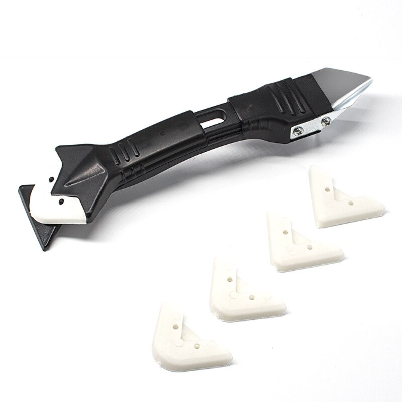 3 In1 Siliconen Remover Kalefateren Finisher Kit Glad Schraper Grout Kit Tools Met Naad Tape Plastic Multifunctionele Handgereedschap