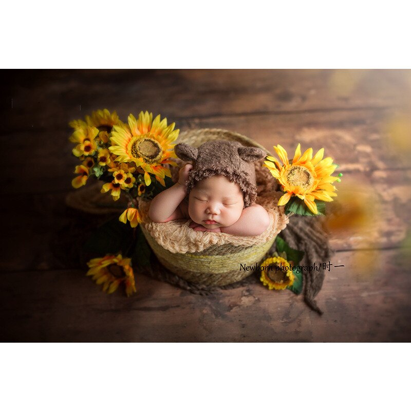 Newborn Photography Props Woven Basket Studio Baby Photo Shooting Photography Stand Photography Props Basket Basket Container