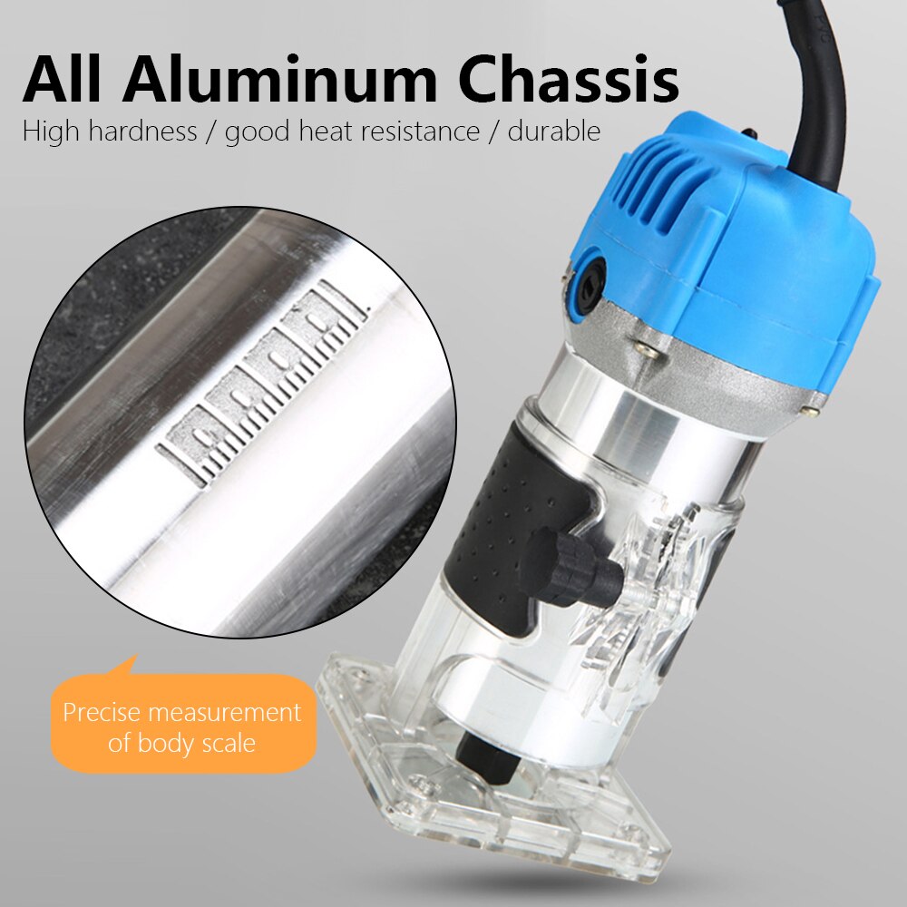 Hoomall Electric Laminate Edge Trimmer Mini Wood Router Carving Machine Carpentry Woodworking EU/US/UK/AU Plug