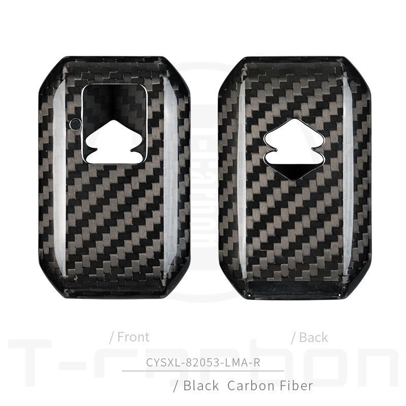 Real Carbon Fiber Car Remote Key Case Key Cover Voor Suzuki Swift Wagon R Monopoly Keyless Houder bescherming: carbon black 01