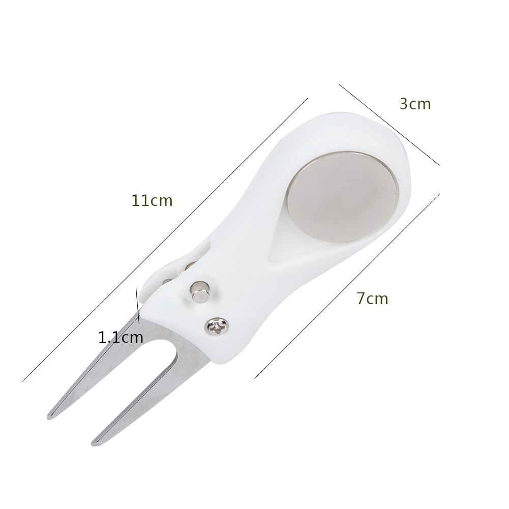 Portable Foldable Golf Green Divot Repair Tool Folding Ball Fork Lawn Repairing Golfer Practicing Accessory