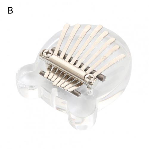 Mini Piano à pouce Transparent en Faux cristal, 8 tons, mignon, Instrument de musique,: B