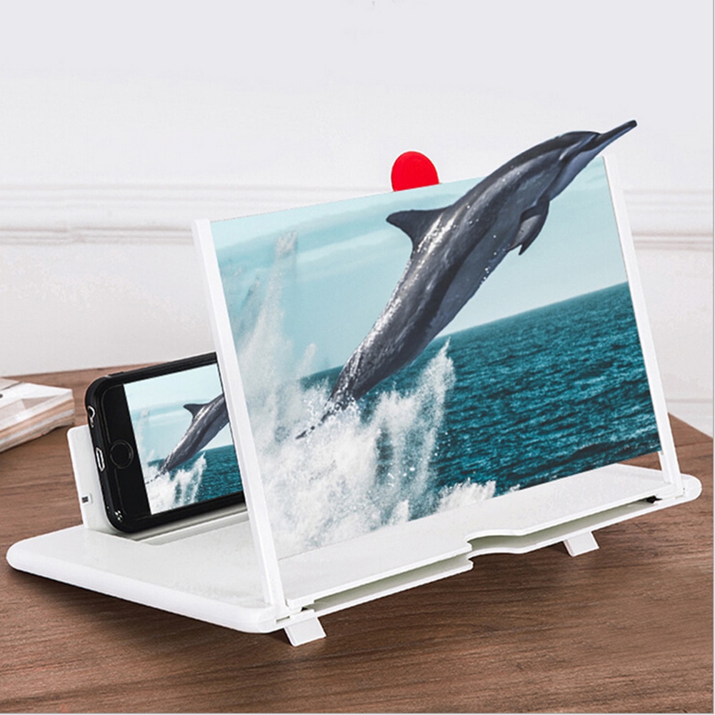 12 inch Mobile Phone Screen Magnifier Foldable 3D HD Video Amplifier Projector Magnifying Glass Smartphone Holder Bracket