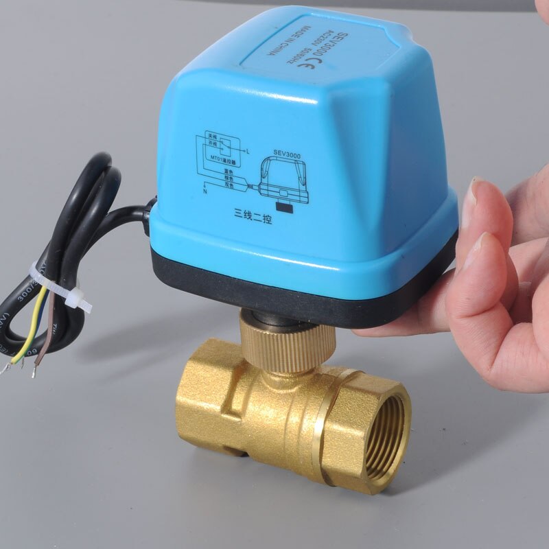 Hthl -24v dn15 elektrisk toveisventil tre-leder to-kontroll en-kontroll mini elektrisk kuleventil