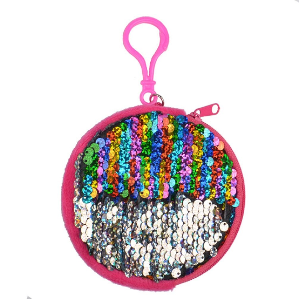 Chica lentejuelas Mini Sparkle bolso monederos para niñas pequeñas lentejuelas monedero monederos billetera inteligente Mini Slim tarjeta monedero bebé carteras: C