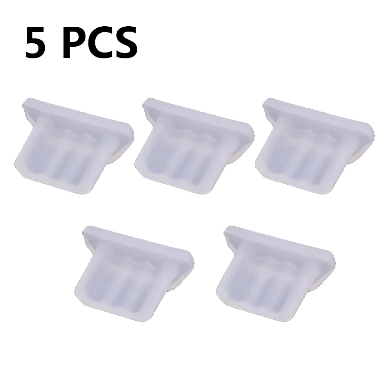 Tapones antipolvo Micro USB de silicona, tapas Micro USB, puerto de carga, tapón antipolvo para teléfono Android, portátil, banco de energía, 1-10 Uds.: Rojo