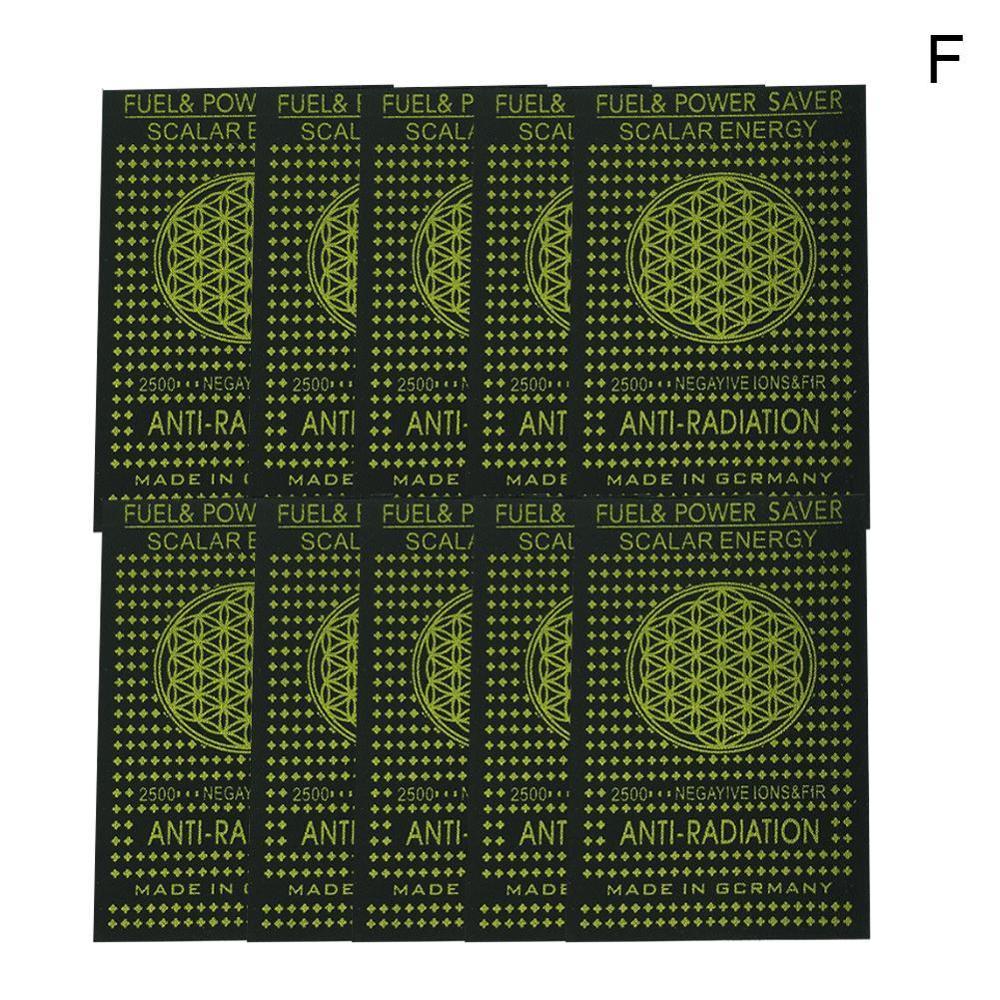 10pcs EMF Protection Cell Phone Patch Anti Radiation EMR Scalar Computer Electronics Negative Neutralizer Ion Shield Sticke I0Z7: F